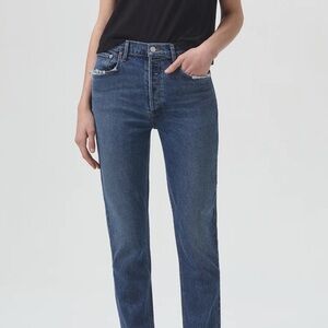 Agolde RILEY LONG HIGH RISE STRAIGHT